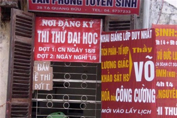 dạy thêm, học thêm, luyện thi, tuyển sinh, đổi mới giáo dục