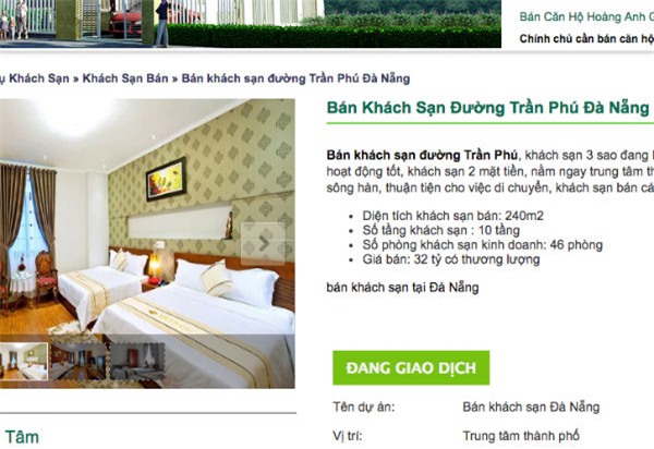 Đà Nẵng, kinh doanh khách sạn ở Đà Nẵng, rao bán khách sạn ở Đà Nẵng