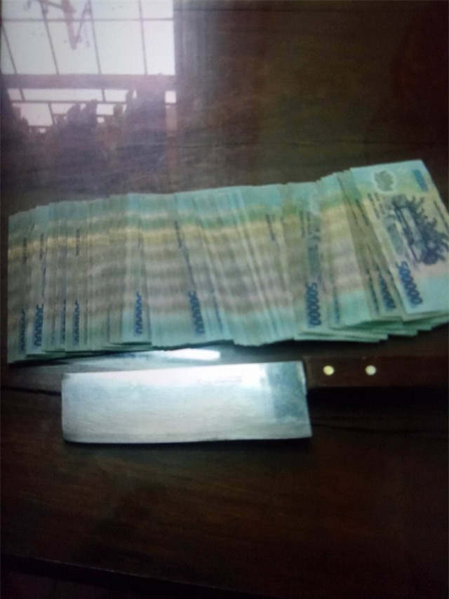 Số tiền nghi phạm cướp ở ngân hàng đã bị thu giữ