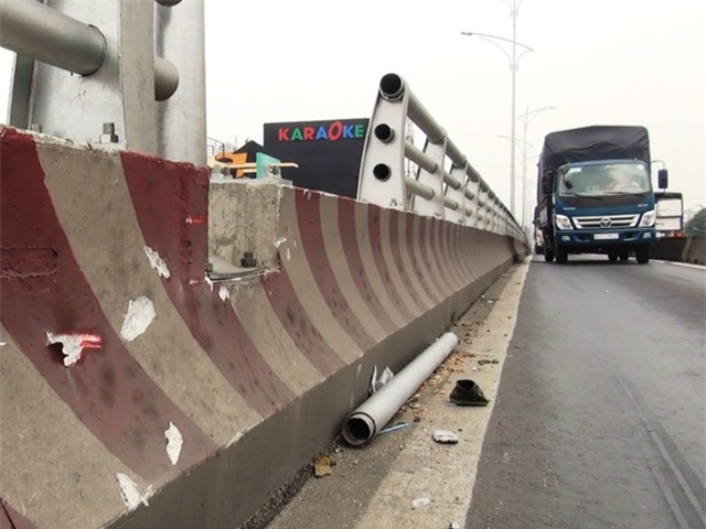 Vị trí lan can gặp sự cố