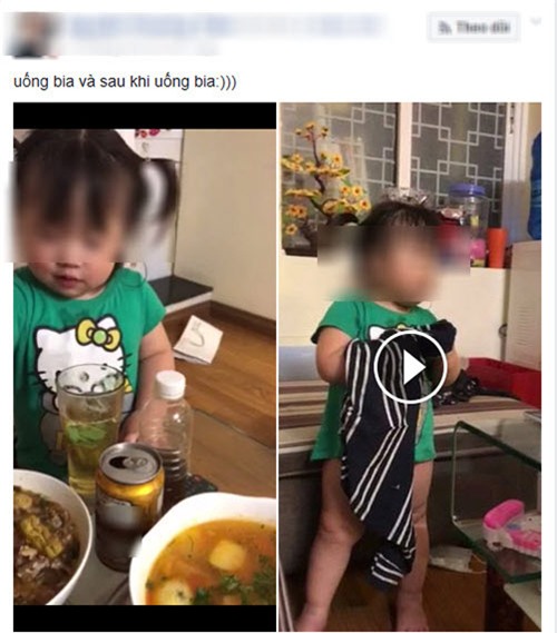 me 9x ngo ngac khi bi dan mang “nem da” vi khoe clip con gai uong bia say bi ti - 1