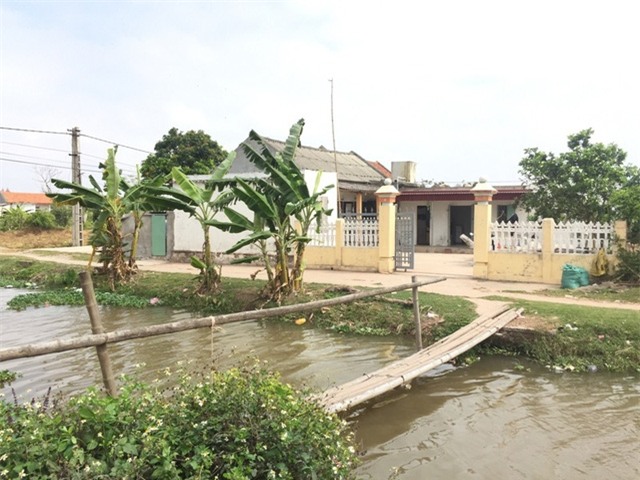 Nhà của gia đình nghi phạm Đoàn Thị Hương tại Nam Định.