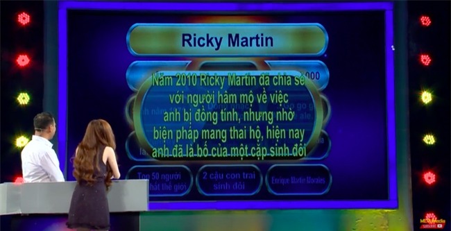 Chương trình Vì bạn xứng đáng gây tranh cãi khi cung cấp thông tin Ricky Martin bị đồng tính cho người chơi - Ảnh 3.