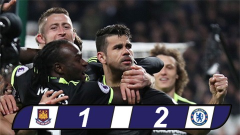 Thắng nhẹ West Ham, Chelsea bỏ xa nhóm bám đuổi 10 điểm