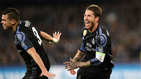 Đội trưởng Ramos tỏa sáng giúp Real ngược dòng thành công để vào tứ kết