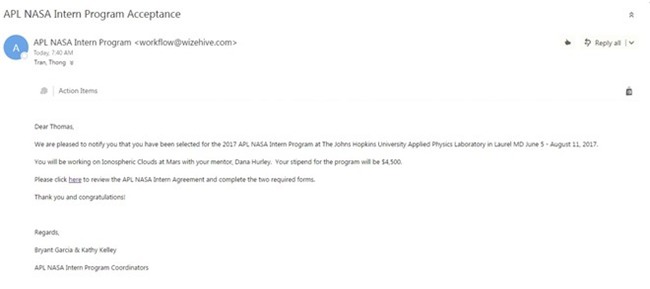 9X goc Viet se den NASA thuc tap hinh anh 1