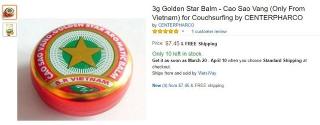 Chổi chít, hàng Việt rao bán trên Amazon, Cao Sao Vàng, bán hàng trực tuyến
