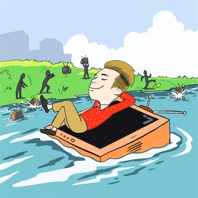 [Tranh vẽ] Trấn Thành đã lên ngôi Chúa tể của những chiếc tivi như thế nào? - Ảnh 2.