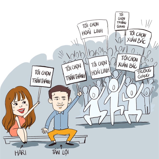 [Tranh vẽ] Trấn Thành đã lên ngôi Chúa tể của những chiếc tivi như thế nào? - Ảnh 4.