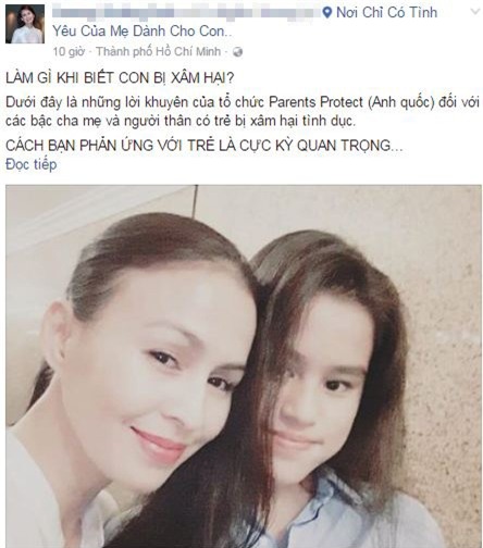 sao việt, huy khánh, vợ cũ huy khánh, xâm phạm trẻ em, ấu dâm, dạy con tránh bị xâm hại