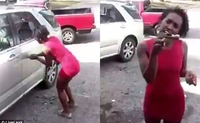 Một phụ nữ đập nát xe hơi hòng trả đũa bạn trai lừa đảo - Ảnh 2.