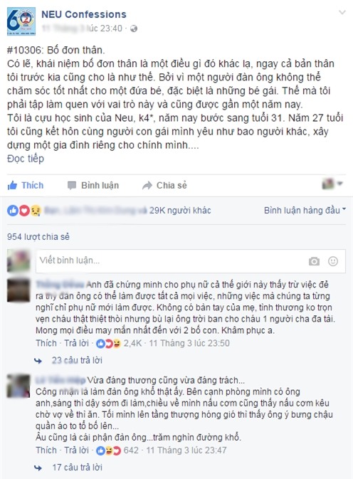 chuyen "ga trong nuoi con de hon tuong tuong" cua ong bo don than nhan nghin luot like - 1