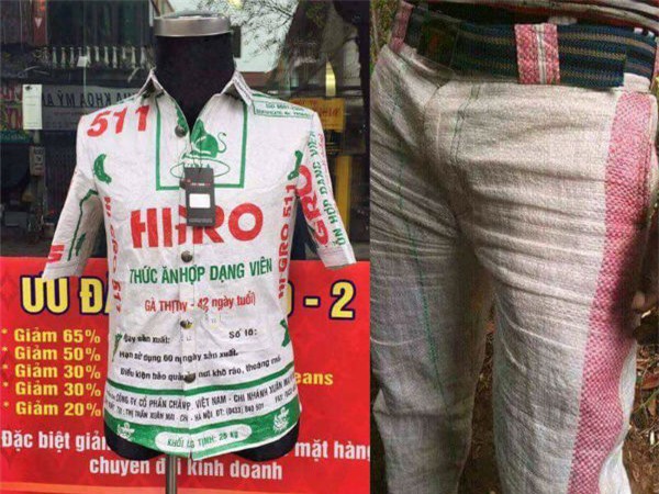 Túi cám con cò, thời trang tái chế, thời trang nhật bản,