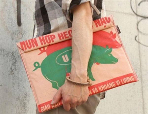 Túi cám con cò, thời trang tái chế, thời trang nhật bản,