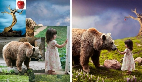 ảnh photoshop, ảnh ghép đẹp, Nghệ sĩ Victoria