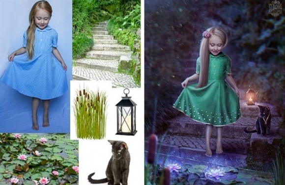 ảnh photoshop, ảnh ghép đẹp, Nghệ sĩ Victoria