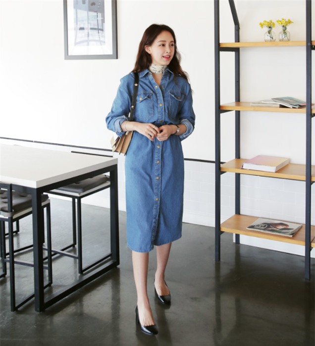 Thời tiết mát mẻ, nàng công sở tha hồ đẹp xinh với đủ kiểu váy sơmi đến sở làm mỗi ngày - Ảnh 8.