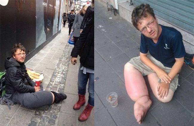 Gã ăn mày khét tiếng người Đức từng bị lật tẩy mánh khóe tại nhiều quốc gia đang làm gì ở Sài Gòn? - Ảnh 1.