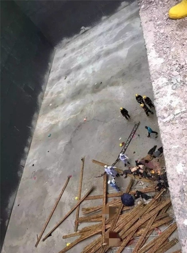 Trung Quốc, TQ, sập giàn giáo, nhà máy nhiệt điện, chết người, tai nạn, sập