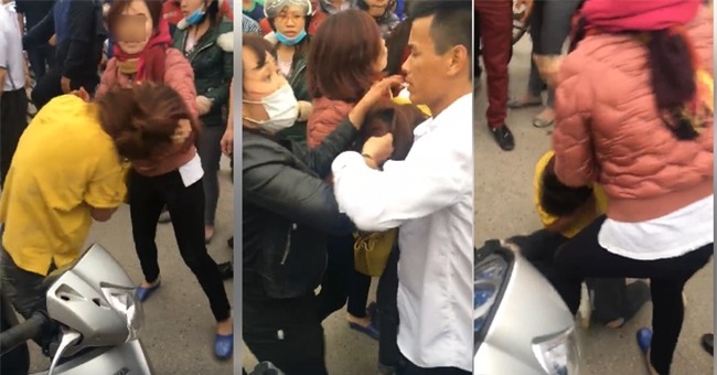 Hà Nội: 2 phụ nữ trèo lên ô tô, dùng gậy đập cửa kính đánh ghen ngay trên phố - Ảnh 5.