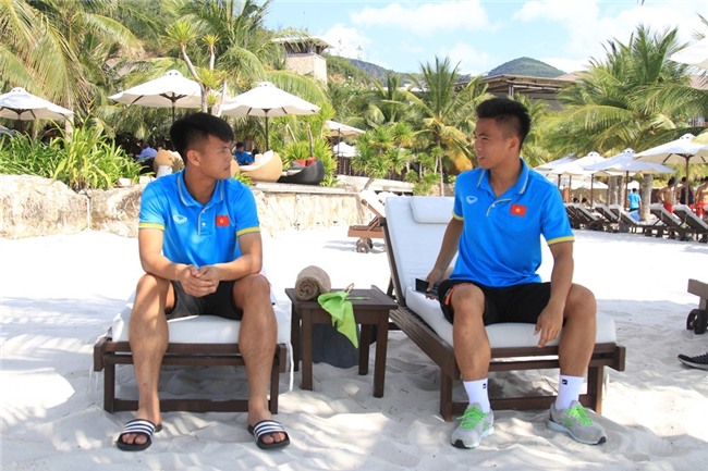 U20 Viet Nam thoai mai vui dua o khu nghi mat 5 sao hinh anh 7