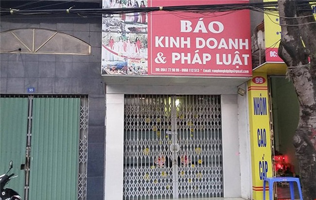 cưỡng đoạt tài sản, Trưởng đại diện báo Kinh doanh và Pháp luật, báo Kinh doanh và Pháp luật