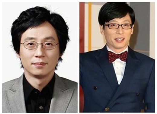 “MC quốc dân” Yoo Jae Suk trông không khác biệt gì, vẫn là đôi kính mắt quen thuộc và nét mặt hài hước 