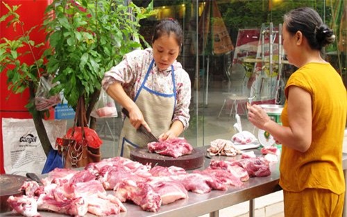 thịt lợn nhiễm khuẩn, khuẩn tiêu chảy, thịt lợn, cục thú ý, cơ sở giết mổ