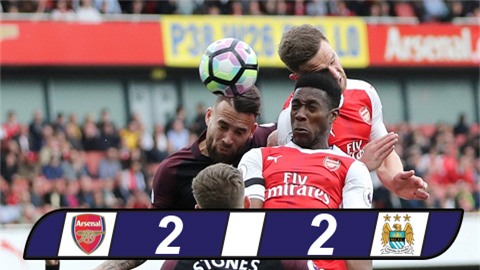 Thủ tệ hại, Arsenal và Man City chia điểm tại Emirates