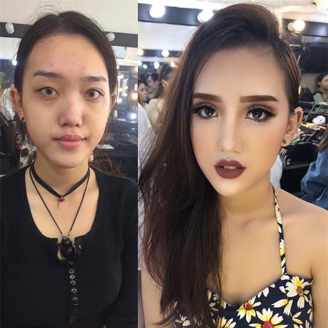 Da ngăm đen lại lắm mụn, cô gái này vẫn hóa thân ngoạn mục, xinh như minh tinh nhờ trang điểm - Ảnh 7.