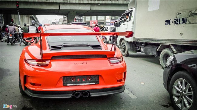 Sieu xe Porsche 911 GT3 RS doc nhat Viet Nam xuong pho hinh anh 5