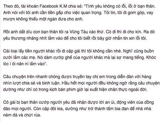 Cướp người yêu xong, cô gái lên giọng với chính bạn thân: Đã không đẹp lại còn ngu - Ảnh 1.