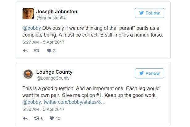 Cả thế giới lại điên đầu vì một câu hỏi tưởng như đơn giản: Một chiếc quần mặc quần sẽ như thế nào? - Ảnh 2.