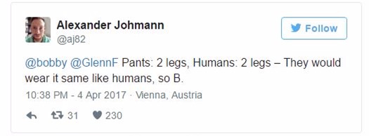 Cả thế giới lại điên đầu vì một câu hỏi tưởng như đơn giản: Một chiếc quần mặc quần sẽ như thế nào? - Ảnh 3.