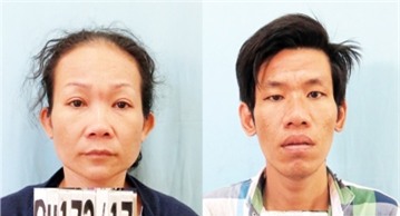 Hai đối tượng Lưu Thị Kim Yến và Nguyễn Minh Tân.