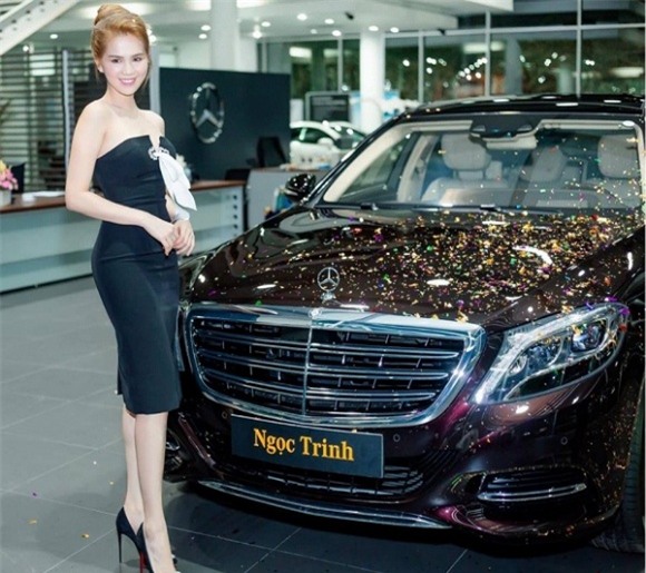 sao việt, ngọc trinh, ngọc trinh mua siêu xe, bộ sưu tập ô tô của ngọc trinh, ngọc trinh đi siêu xe