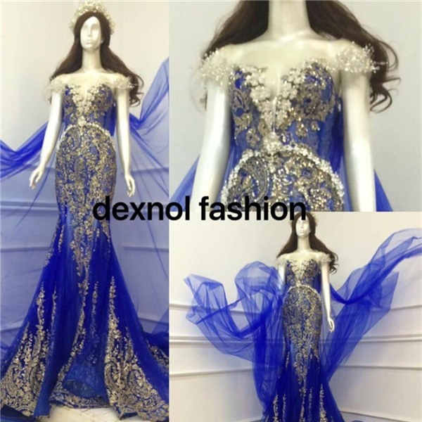 Theo một số thông tin bên lề, bộ váy màu xanh này sẽ được Nguyễn Thị Thành chọn diện trong phần thi trang phục dạ hội.