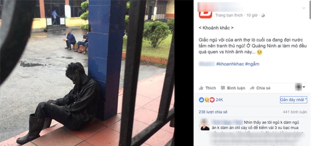 Bức ảnh giấc ngủ vội của anh thợ mỏ khiến cộng động mạng xúc động - Ảnh 1.