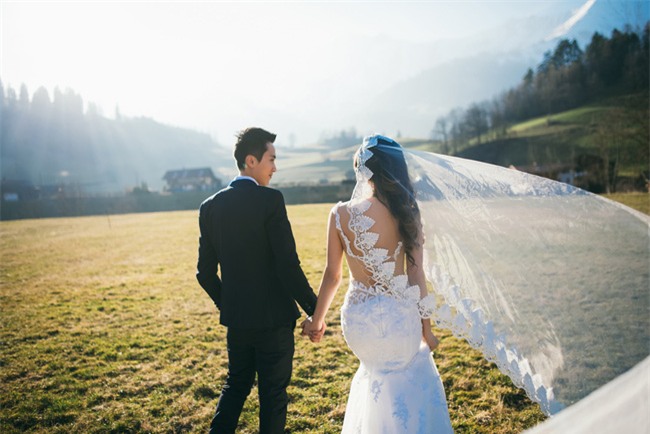 Ảnh cưới đẹp nao lòng tại hồ xanh, núi trắng Thụy Sĩ của cặp đôi Việt kiều tưởng không yêu mà cuối cùng lại yêu - Ảnh 16.