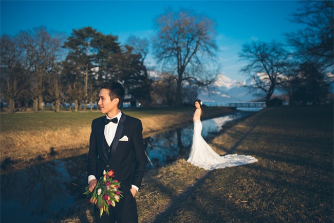 Ảnh cưới đẹp nao lòng tại hồ xanh, núi trắng Thụy Sĩ của cặp đôi Việt kiều tưởng không yêu mà cuối cùng lại yêu - Ảnh 10.