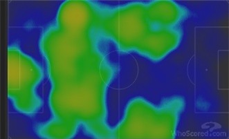 Bản đồ nhiệt cho thấy Juventus tập trung khai thác tối đa hai cánh của Barcelona