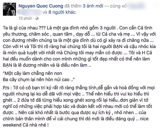 Chuyện hiếm Showbiz: Dù đã chia tay, Cường Đô La vẫn nhận là bạn tri kỷ, là gia đình nhỏ với Hà Hồ - Ảnh 1.