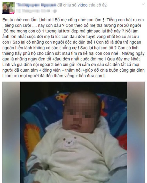tam su nghen dang cua me be gai viet bi sat hai o nhat: 'bo me nho con lam linh oi!' - 1