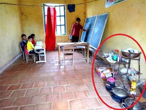 thanh hoa: ve noi lop hoc cung la phong ngu cua giao vien... hinh anh 2