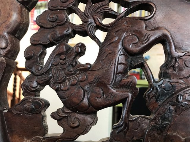 đồ gỗ, đại gia, Long lân quy phụng, Sài Gòn, bộ bàn ghế, tứ Linh