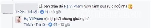 Hạ Vi, Hạ Vi Cường Đô la, Hồ Ngọc Hà, sao Việt