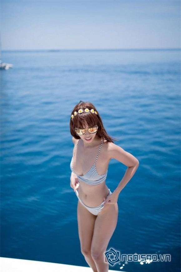 sao việt, hà anh, siêu mẫu hà anh, hà anh bikini, chồng hà anh, ảnh mới hà anh