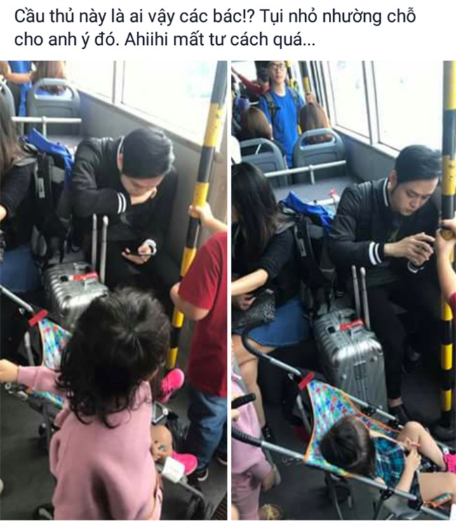 Mặc trẻ em đứng ngay trước mặt, Quang Vinh gây tranh cãi khi vẫn thản nhiên ngồi ghế - Ảnh 1.