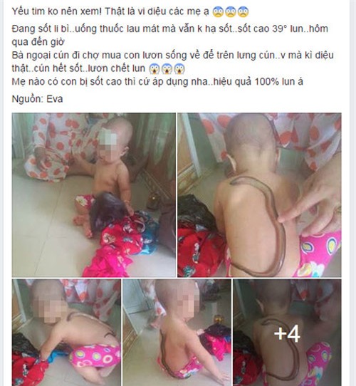 dung luon bo len nguoi de ha sot cho tre dang gay soc cac ba me bim sua - 1