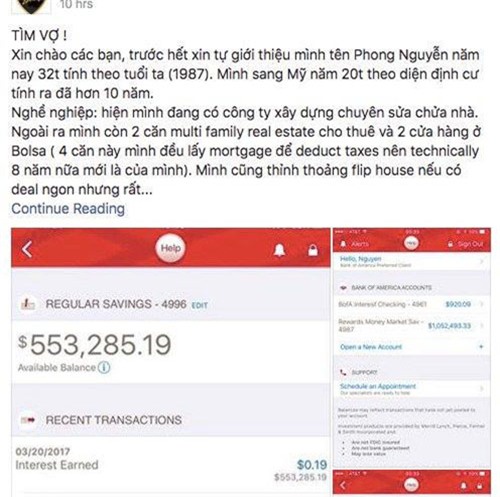 thieu gia viet kieu khoe tai san trieu do, tuyen vo dieu kien cao 1m60, biet nau an - 1